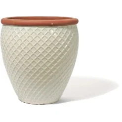 Kirschke Pflanzgefäß Farmhouse Pond 22 Cm Washed Creme