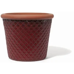 Kirschke Pflanzgefäß Farmhouse Barn 19 Cm Washed Red