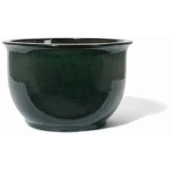 Kirschke Pflanzgefäß Mandarin Ming Ø 20 Cm X 17 Cm Leaf Green