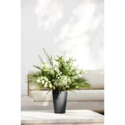 Ecopots Vase Pisa Dunkelgrau 17,5 Cm X 3 Cm -Günstiges Heissner Geschäft 012100 Pisa17.5DarkGrey 90