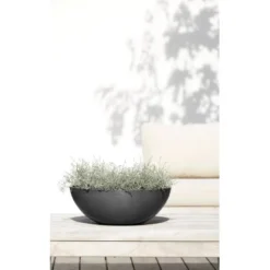Ecopots Pflanztopf Vienna Dunkelgrau 50 Cm X 18 Cm -Günstiges Heissner Geschäft 012100 Vienna50DarkGrey 90