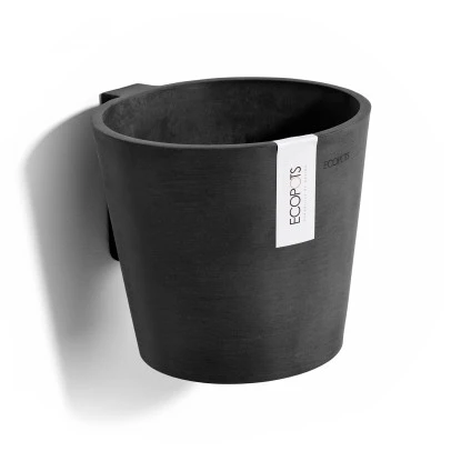 Ecopots Pflanztopf Amsterdam Wall Dunkelgrau 20 Cm X 17,5 Cm 3 Ecopots Pflanztopf Amsterdam Wall Dunkelgrau 20 Cm X 17,5 Cm
