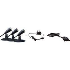 Heissner SMART LIGHTStarter-Set LED-Spots Für Teich Pool Und Garten Warmweiss