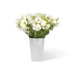 Ecopots Vase Pisa Weiß 21 Cm X 30 Cm -Günstiges Heissner Geschäft 1012100 Pisa21PureWhite 01
