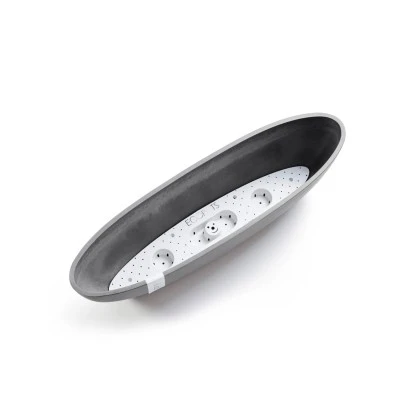 Ecopots Pflanzschale Sofia Lang Grau 56 Cm X 14 Cm X 16 Cm 4 Ecopots Pflanzschale Sofia Lang Grau 56 Cm X 14 Cm X 16 Cm – Bild 2