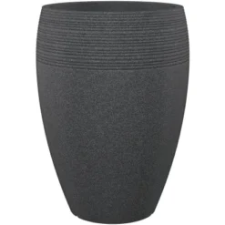 Scheurich Pflanzgefäß Lineo High Ø 39 Cm Schwarz Granit