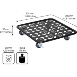 Wagner Pflanzenroller GH 0937 30 Cm X 30 Cm Schwarz -Günstiges Heissner Geschäft 1236389 2470 3