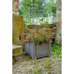 KHW Pflanzkasten Quadratisch Grau -Günstiges Heissner Geschäft 1275668 4164 3