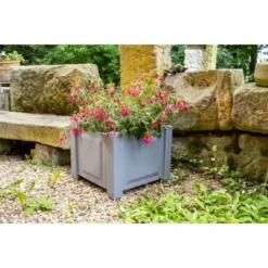 KHW Pflanzkasten Quadratisch Grau -Günstiges Heissner Geschäft 1275668 4164 4