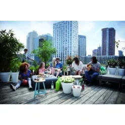 Elho Blumentopf Loft Urban Mit Rollen Ø 40 Cm Weiß -Günstiges Heissner Geschäft 1357573 4667 4