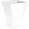 Elho Blumentopf Loft Urban Eckig Hoch 30 Cm X 30 Cm Weiß