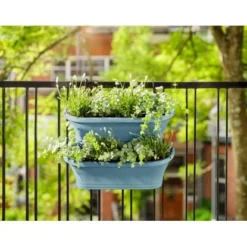 Elho Geländertopf Corsica Rechteckig 51 Cm X 17 Cm X 23 Cm 2er-Set Vintage Blau 10 Elho Geländertopf Corsica Rechteckig 51 Cm X 17 Cm X 23 Cm 2er-Set Vintage Blau -Günstiges Heissner Geschäft 1367283 4667 4