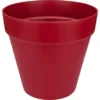Elho Blumentopf Loft Urban Mit Rollen Ø 50 Cm X 44 Cm Cranberry Rot