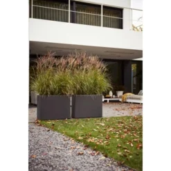 Elho Blumentopf Pure Soft Brick Divider Rollen 80 Cm X 30 Cm X 59 Cm Anthrazit -Günstiges Heissner Geschäft 1372523 4667 4