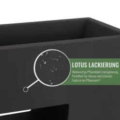 Pflanzwerk® Pflanzkübel Vista 69 Cm X 68 Cm X 29 Cm Anthrazit -Günstiges Heissner Geschäft 145573 11001500 3