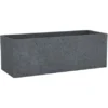 Scheurich Pflanzgefäß C-Cube Long 80 Cm Stony Black