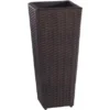 Gartenfreude Pflanzkübel Polyrattan Konisch 28 Cm X 28 Cm Bicolor Braun -Günstiges Heissner Geschäft 159773 4655