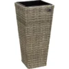Gartenfreude Pflanzkübel Polyrattan Konisch 28 Cm X 28 Cm Naturfarben -Günstiges Heissner Geschäft 159781 4655