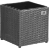 Gartenfreude Pflanzkübel Polyrattan 28 Cm X 28 Cm Grau -Günstiges Heissner Geschäft 159876 4655 1
