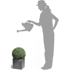 Gartenfreude Pflanzkübel Polyrattan 28 Cm X 28 Cm Grau 9 Gartenfreude Pflanzkübel Polyrattan 28 Cm X 28 Cm Grau -Günstiges Heissner Geschäft 159876 4655 4