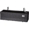 Gartenfreude Balkonkasten Polyrattan Eckig 60 Cm X 19 Cm Anthrazit -Günstiges Heissner Geschäft 159915 4655