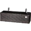 Gartenfreude Balkonkasten Polyrattan Eckig 60 Cm X 19 Cm Bicolour Braun -Günstiges Heissner Geschäft 159959 4655