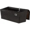 Gartenfreude Balkonkasten Polyrattan 52 Cm X 25 Cm Bicolour Braun