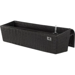 Gartenfreude Balkonkasten Polyrattan 82 Cm X 25 Cm Anthrazit