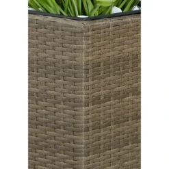 Gartenfreude Pflanzkübel Polyrattan 76 Cm X 26 Cm Cappuccino -Günstiges Heissner Geschäft 160102 4655 pt 02