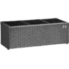 Gartenfreude Pflanzkübel Polyrattan 76 Cm X 26 Cm Grau -Günstiges Heissner Geschäft 160103 4655 1
