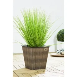 Gartenfreude Pflanzkübel Polyrattan Konisch 41,5 Cm X 41,5 Cm Cappuccino 2er-Set -Günstiges Heissner Geschäft 160162 4655 3