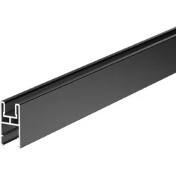 ZacAlu Aufsatzleiste Für Alupanel Mit Aufnahme 5 Mm - 10 Mm Anthrazit 190 Mm