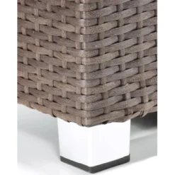 Gartenfreude Raumteiler Pflanzkübel Polyrattan 76 Cm X 26 Cm Mocca Mit Alu-Füßen -Günstiges Heissner Geschäft 160207 4655 2