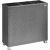 Gartenfreude Raumteiler Pflanzkübel Polyrattan 76 Cm X 26 Cm Grau Mit Alu-Füßen -Günstiges Heissner Geschäft 160210 4655 1