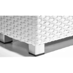 Gartenfreude Raumteiler Pflanzkübel Polyrattan 76 Cm X 26 Cm Weiß Mit Alu-Füßen -Günstiges Heissner Geschäft 160222 4655 2