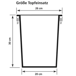 Gartenfreude Pflanzgefäß Wasserhyazinthe Konisch 28 X 28 Cm X 60 Cm Naturfarben -Günstiges Heissner Geschäft 160261 4655 pt03