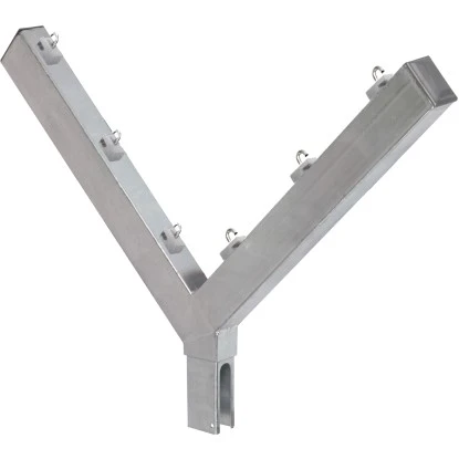 Floraworld Y-Pfostenaufsatz Silber 3 Floraworld Y-Pfostenaufsatz Silber