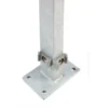 Floraworld Eckpfosten Mit Angeschweißter Bodenplatte Verzinkt 69 Cm