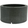 Brunnenbecken-Umrandung DecoWall Wicker 1 Ø 72,5 Cm 38,5 Cm Hoch Mattschwarz