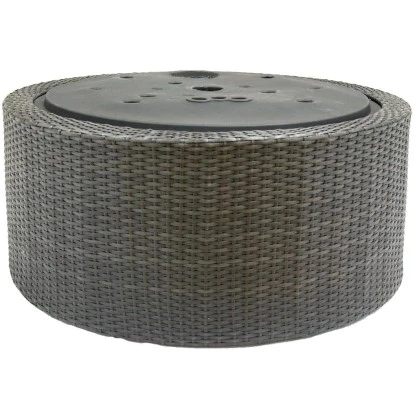 Brunnenbecken-Umrandung DecoWall Wicker 1 Ø 72,5 Cm 38,5 Cm Hoch Mattschwarz 4 Brunnenbecken-Umrandung DecoWall Wicker 1 Ø 72,5 Cm 38,5 Cm Hoch Mattschwarz – Bild 2