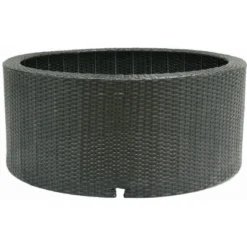 Brunnenbecken-Umrandung DecoWall Wicker Mattschwarz 2 Ø 90 Cm 37,5 Cm Hoch -Günstiges Heissner Geschäft 163424 3411 1