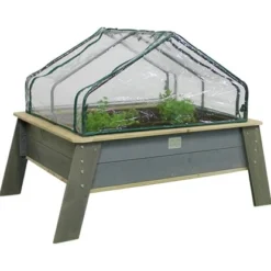 EXIT Aksent Hochbeet XL Mit Gewächshaus Und Gartengeräten