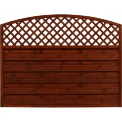 Sichtschutzzaun Element Bordeaux Braun 120/135 Cm X 180 Cm FSC®