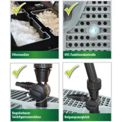 Heissner Unterwasserfilter-Set Smartline FA 2000 UV Für Teiche Bis 5.000 L -Günstiges Heissner Geschäft 2000uv 00 details heissner
