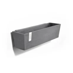 Ecopots Pflanztopf Manhattan Wall L Grau 55 Cm X 15 Cm