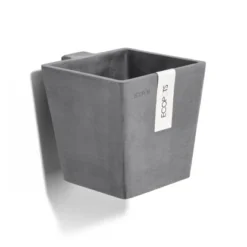 Ecopots Pflanztopf Manhattan Wall S Grau 15 Cm X 17,4 Cm X 15 Cm