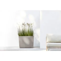 Ecopots Pflanztopf Paris Rollen Braungrau 85 Cm X 40 Cm X 65 Cm -Günstiges Heissner Geschäft 2100 ParisWheels85Taupe 90