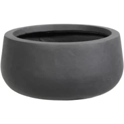 Elite Pflanztopf Ø 30 Cm Grafit Rund Flach