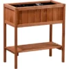 Dobar Hochbeet Mit Ablagefläche 76 Cm X 40 Cm X 80 Cm Braun -Günstiges Heissner Geschäft 2200 3856 58250 hochbeet 1