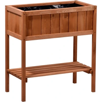 Dobar Hochbeet Mit Ablagefläche 76 Cm X 40 Cm X 80 Cm Braun 3 Dobar Hochbeet Mit Ablagefläche 76 Cm X 40 Cm X 80 Cm Braun